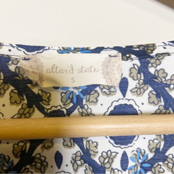 Altar'd State Navy and White Faux Wrap Dress - Picture 7 of 10